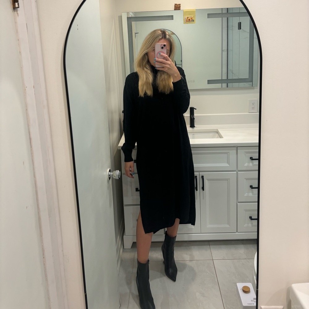 Mango [8] Perkins Dress Black NWT - Picture 10 of 10